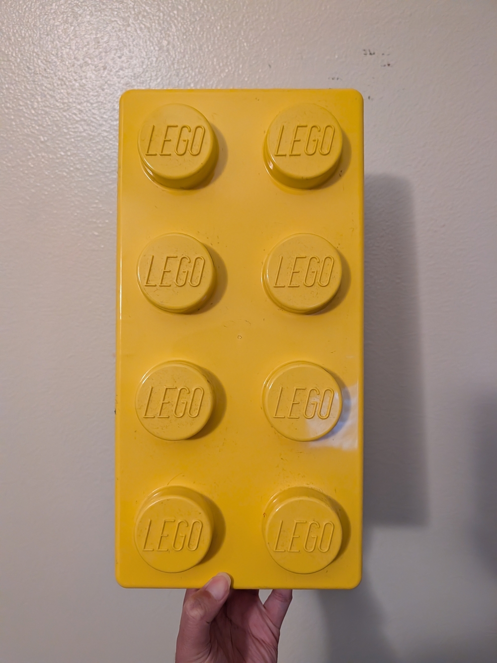 Lego Yellow 8-Stud Brick Storage Case
